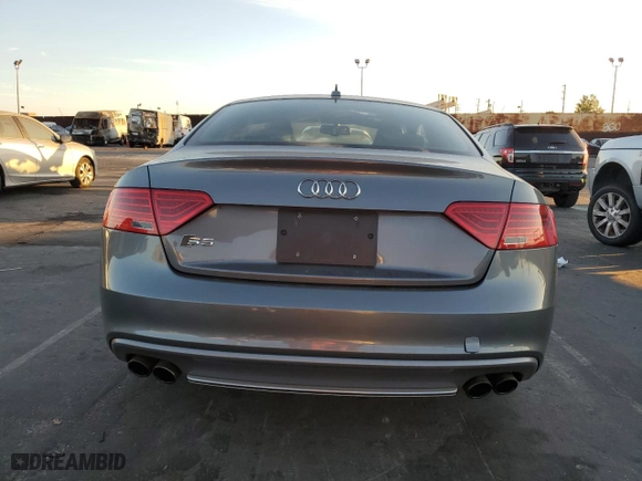 2015 Audi S5 Premium Plus with VIN WAUCGAFR5FA034343, listed as a Copart auction lot 81313414 with 48,395 mi miles and Salvage Title. Bid and sale history available at carsss.com. Image 6.