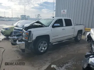 2014 Chevrolet Silverado 1500 LTZ with VIN 3GCUKSEC9EG452347, listed as a Copart auction lot 84880364 with 143,973 mi miles and Salvage Title. Bid and sale history available at DreamBid. Image 1.