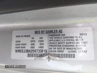 2014 Smart fortwo Pure with VIN WMEEJ3BA2EK733819, listed as a IAAI auction lot 42041305 with 69,018 mi miles and . Bid and sale history available at DreamBid. Image 9.