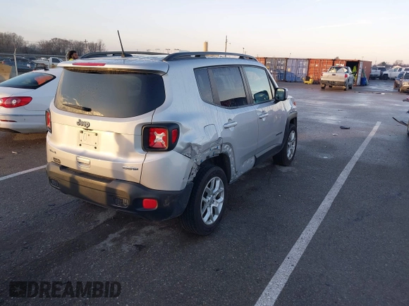 2018 Jeep Renegade Latitude with VIN ZACCJBBB9JPH73453, listed as a IAAI auction lot 41081878 with 130,898 mi miles and . Bid and sale history available at carsss.com. Image 4.