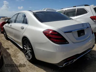 2019 Mercedes-Benz S-Class AMG S 63 with VIN WDDUG8JB8KA452857, listed as a Copart auction lot 76761004 with 28,389 mi miles and Non Repairable. Bid and sale history available at carsss.com. Image 2.