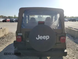 1998 Jeep Wrangler Sport with VIN 1J4FY19S0WP709843, listed as a Copart auction lot 74312254 with 147,010 mi miles and Salvage Title. Bid and sale history available at carsss.com. Image 6.