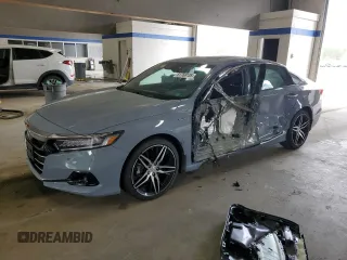 2022 Honda Accord Touring with VIN 1HGCV3F90NA006065, listed as a Copart auction lot 51768135 with 33,035 mi miles and Salvage title. Bid and sale history available at DreamBid. Image 1.
