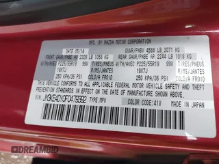 2015 Mazda CX-5 Grand Touring with VIN JM3KE4DY0F0479392, listed as a IAAI auction lot 41659415 with 141,403 mi miles. Bid and sale history available at carsss.com. Image 9.
