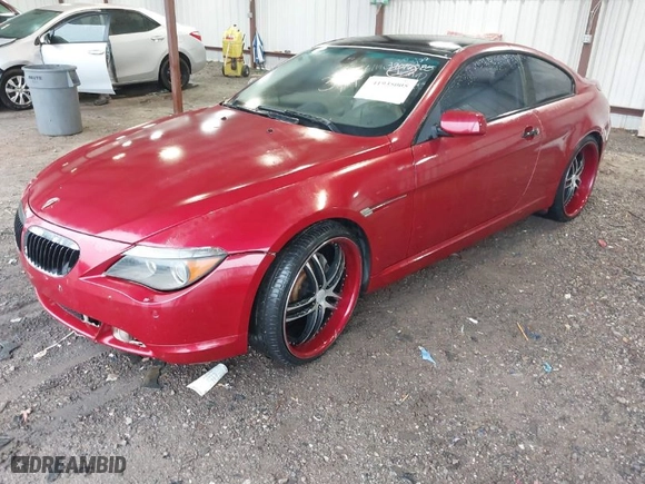2004 BMW 6 Series 645Ci with VIN WBAEH73484B215624, listed as a IAAI auction lot 41935005 with NaN miles. Bid and sale history available at carsss.com. Image 2.