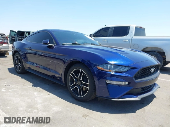 2020 Ford Mustang EcoBoost z VIN 1FA6P8TH7L5182508, wystawiony jako IAAI lot #42621368 z przebiegiem 75 597 mil mil oraz . Historia ofert i sprzedaży dostępna na DreamBid. Obrazek 1.