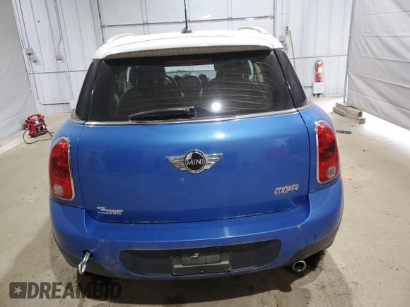2011 MINI Countryman with VIN WMWZB3C54BWH94690, listed as a Copart auction lot 58988065 with 100,168 mi miles and Clean title. Bid and sale history available at DreamBid. Image 6.