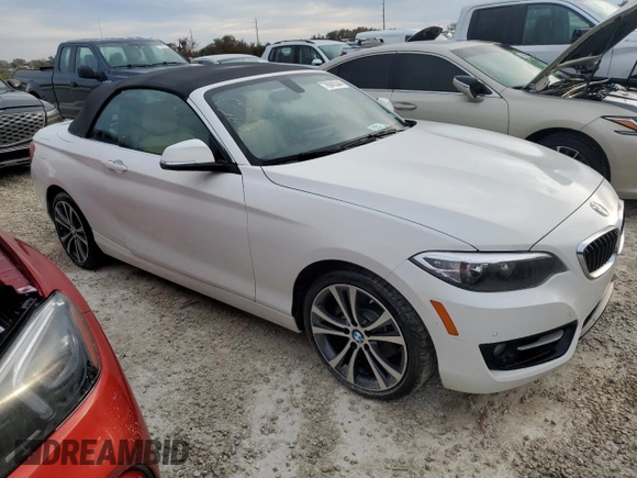 2016 BMW 2 Series 228i with VIN WBA1K9C51GV321520, listed as a Copart auction lot 76945344 with 23,045 mi miles and Non Repairable. Bid and sale history available at carsss.com. Image 4.