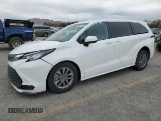 2023 Toyota Sienna LE with VIN 5TDKRKEC6PS159898, listed as a Copart auction lot 47661585 with 38,542 mi miles and Salvage Title. Bid and sale history available at carsss.com. Image 1.