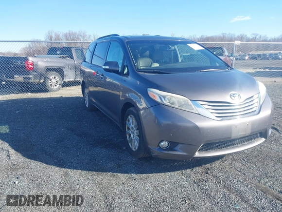 2016 Toyota Sienna Ltd with VIN 5TDDK3DC9GS140380, listed as a IAAI auction lot 41753383 with 215,123 mi miles. Bid and sale history available at carsss.com. Image 1.