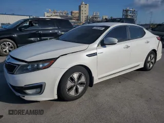 2013 Kia Optima Hybrid LX with VIN KNAGM4ADXD5047621, listed as a Copart auction lot 72852404 with 128,632 mi miles and Non Repairable. Bid and sale history available at carsss.com. Image 1.