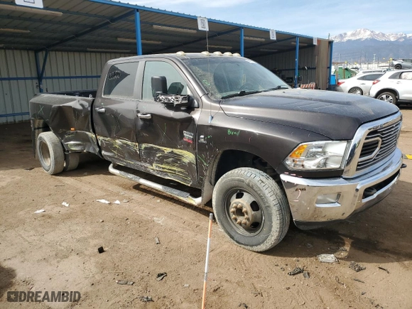 2010 Dodge Ram 3500 Laramie with VIN 3D73Y4CL5AG147730, listed as a Copart auction lot 49767775 with 300,746 mi miles and Salvage Title. Bid and sale history available at carsss.com. Image 4.