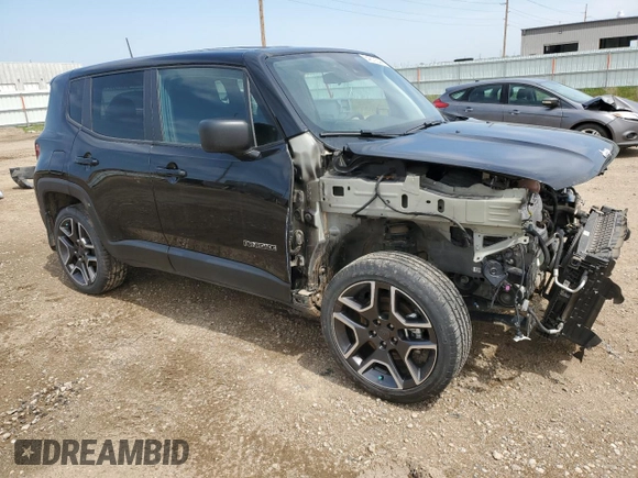 2021 Jeep Renegade Upland with VIN ZACNJDAB6MPN32408, listed as a Copart auction lot 54579344 with 16,471 mi miles and Non repairable. Bid and sale history available at DreamBid. Image 4.