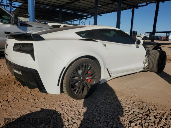 2016 Chevrolet Corvette Z06 3LZ with VIN 1G1YT2D62G5610461, listed as a Copart auction lot 88170585 with 25,781 mi miles and Salvage Title. Bid and sale history available at carsss.com. Image 3.