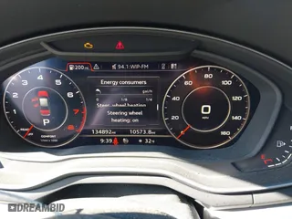 2018 Audi A4 Premium Plus with VIN WAUENAF49JA060391, listed as a IAAI auction lot 41709215 with 134,892 mi miles. Bid and sale history available at carsss.com. Image 7.
