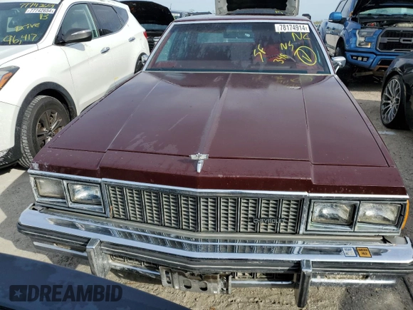 1979 Chevrolet Caprice with VIN 1N69L9J320518, listed as a Copart auction lot 78174914 with 49,981 mi miles and Non repairable. Bid and sale history available at DreamBid. Image 5.