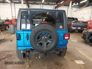 2021 Jeep Wrangler Unlimited Sport S with VIN 1C4HJXDG9MW797013, listed as a IAAI auction lot 41966754 with 53,583 mi miles. Bid and sale history available at carsss.com. Image 17.