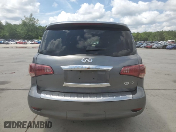 2017 Infiniti QX80 with VIN JN8AZ2NE7H9151603, listed as a Copart auction lot 60823795 with 128,027 mi miles and Clean title. Bid and sale history available at DreamBid. Image 6.