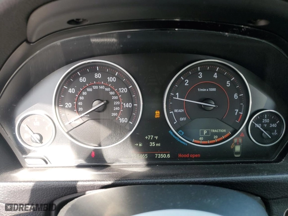 2016 BMW 3 Series 328i xDrive with VIN WBA8E3G56GNT78163, listed as a Copart auction lot 51301815 with 125,465 mi miles and Salvage Title. Bid and sale history available at carsss.com. Image 9.