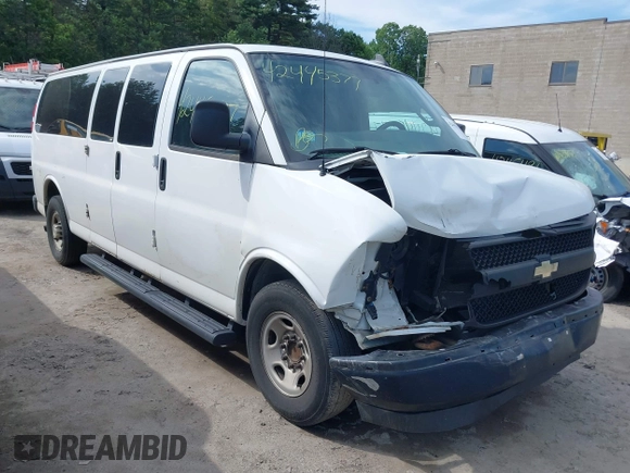 2017 Chevrolet Express Passenger LS with VIN 1GAZGNFG5H1114319, listed as a IAAI auction lot 42445377 with 202,127 mi miles and . Bid and sale history available at DreamBid. Image 1.