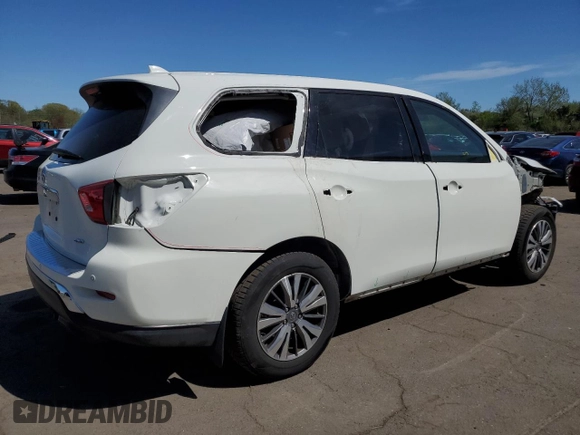 2020 Nissan Pathfinder S with VIN 5N1DR2AM9LC635284, listed as a Copart auction lot 54777075 with 74,406 mi miles and Salvage title. Bid and sale history available at DreamBid. Image 3.
