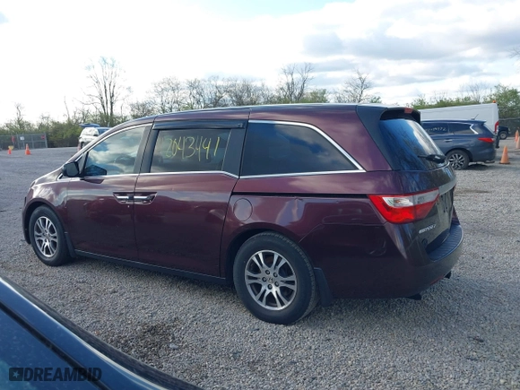 2011 Honda Odyssey EX with VIN 5FNRL5H49BB065002, listed as a IAAI auction lot 42043441 with 248,687 mi miles. Bid and sale history available at carsss.com. Image 14.