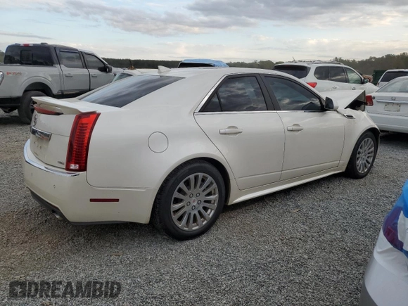 2013 Cadillac CTS Premium with VIN 1G6DP5E39D0120160, listed as a Copart auction lot 76454074 with Not Provided miles and Salvage Title. Bid and sale history available at DreamBid. Image 3.