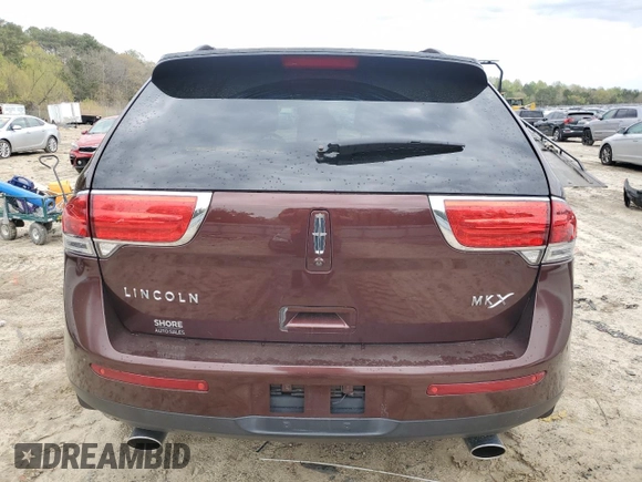 2012 Lincoln MKX with VIN 2LMDJ6JK1CBL14339, listed as a Copart auction lot 52938645 with 135,290 mi miles and Salvage Title. Bid and sale history available at carsss.com. Image 6.