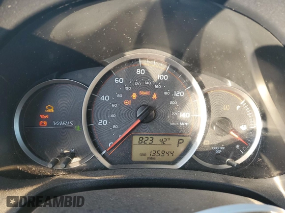 2014 Toyota Yaris L with VIN VNKKTUD30EA001542, listed as a Copart auction lot 41623335 with 135,944 mi miles and Salvage Title. Bid and sale history available at carsss.com. Image 9.