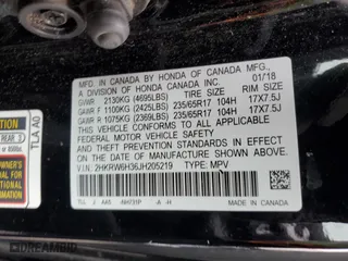 2018 Honda CR-V LX with VIN 2HKRW6H36JH205219, listed as a Copart auction lot 49997965 with 84,349 mi miles and Salvage Title. Bid and sale history available at carsss.com. Image 15.