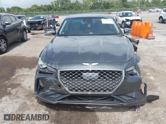 2019 Genesis G70 Advanced z VIN KMTG34LA7KU021443, wystawiony jako IAAI lot #42446270 z przebiegiem 48 025 mil mil oraz . Historia ofert i sprzedaży dostępna na DreamBid. Obrazek 12.