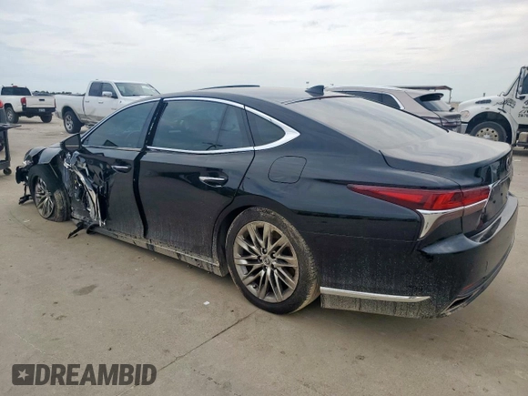 2018 Lexus LS 500 with VIN JTHB51FF9J5000688, listed as a Copart auction lot 58664355 with 106,208 mi miles and Salvage title. Bid and sale history available at DreamBid. Image 2.