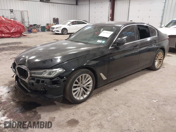 2021 BMW 5 Series 530i xDrive with VIN WBA13BJ09MCF64918, listed as a IAAI auction lot 41749529 with 90,076 mi miles and . Bid and sale history available at carsss.com. Image 17.