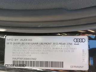 2016 Audi A6 2.0T Premium with VIN WAUFFAFC6GN037662, listed as a Copart auction lot 38160943 with 49,249 mi miles. Bid and sale history available at carsss.com. Image 12.