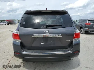 2013 Toyota Highlander with VIN 5TDZK3EH6DS133706, listed as a Copart auction lot 52105655 with 51,879 mi miles and Salvage Title. Bid and sale history available at carsss.com. Image 6.