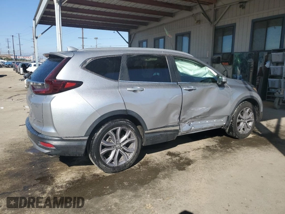 2020 Honda CR-V Touring with VIN 7FARW1H95LE009818, listed as a Copart auction lot 46294505 with 89,999 mi miles and Salvage Title. Bid and sale history available at carsss.com. Image 3.