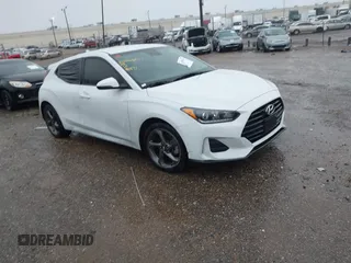 2019 Hyundai Veloster 2.0 with VIN KMHTG6AF7KU017934, listed as a IAAI auction lot 41700835 with 50,594 mi miles. Bid and sale history available at carsss.com. Image 1.