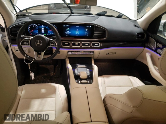 2022 Mercedes-Benz GLS with VIN 4JGFF5KE3NA743019, listed as a Copart auction lot 71826362 with 7,993 mi miles. Bid and sale history available at carsss.com. Image 8.