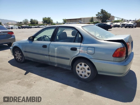 2000 Honda Civic LX with VIN 2HGEJ6670YH591854, listed as a Copart auction lot 64914254 with 142,478 mi miles and Clean Title. Bid and sale history available at carsss.com. Image 2.