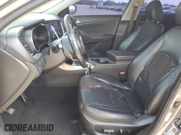 2015 Kia Optima SX Turbo with VIN 5XXGR4A6XFG366019, listed as a Copart auction lot 58149835 with 119,565 mi miles and Clean title. Bid and sale history available at DreamBid. Image 7.