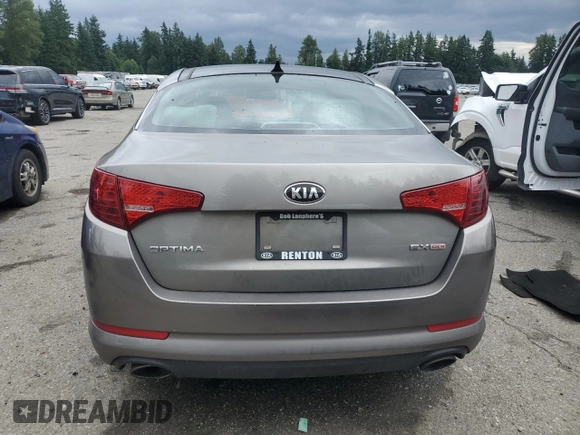 2013 Kia Optima EX with VIN 5XXGN4A77DG254604, listed as a Copart auction lot 62791005 with 183,550 mi miles and Clean title. Bid and sale history available at DreamBid. Image 6.