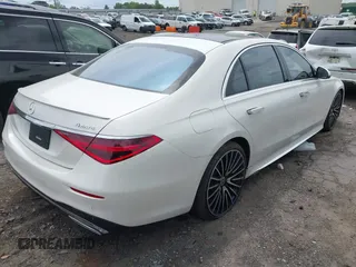 2023 Mercedes-Benz S 580 with VIN W1K6G7GBXPA184878, listed as a IAAI auction lot 42169511 with 12,496 mi miles and . Bid and sale history available at DreamBid. Image 4.