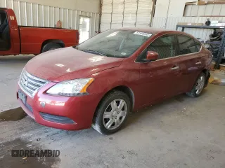 2014 Nissan Sentra S with VIN 3N1AB7AP1EY229225, listed as a Copart auction lot 51585595 with 193,577 mi miles and Salvage Title. Bid and sale history available at DreamBid. Image 1.