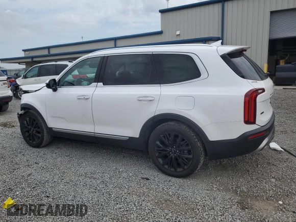 2022 Kia Telluride SX with VIN 5XYP5DHC6NG222534, listed as a Copart auction lot 58656315 with 76,952 mi miles and Salvage title. Bid and sale history available at DreamBid. Image 2.