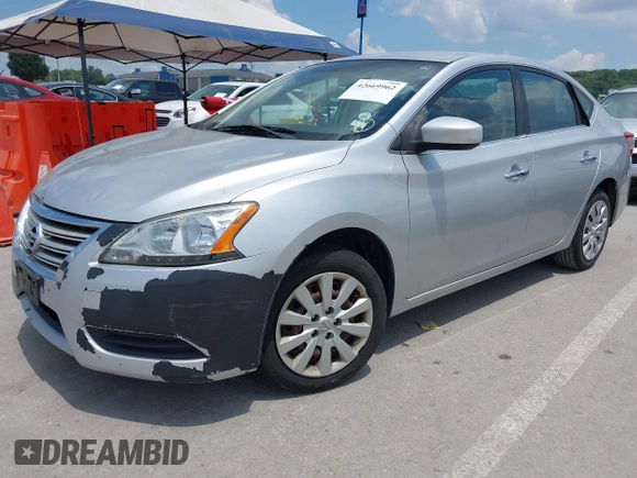 2014 Nissan Sentra SV with VIN 3N1AB7AP1EY330183, listed as a IAAI auction lot 42669962 with 149,861 mi miles and . Bid and sale history available at DreamBid. Image 2.