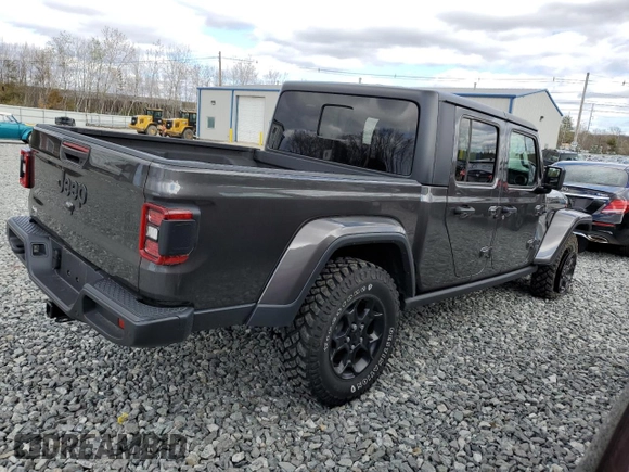 2023 Jeep Gladiator Sport S with VIN 1C6HJTAG9PL572388, listed as a Copart auction lot 53346475 with 11,081 mi miles and Salvage title. Bid and sale history available at DreamBid. Image 3.