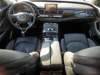 2012 Audi A8 with VIN WAURVAFD8CN004536, listed as a Copart auction lot 45173125 with 143,000 mi miles and Salvage title. Bid and sale history available at DreamBid. Image 8.