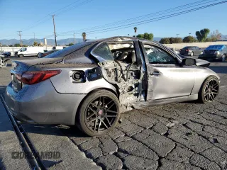 2018 Infiniti Q50 Luxe with VIN JN1EV7AP3JM592129, listed as a Copart auction lot 88797155 with 117,448 mi miles and Salvage title. Bid and sale history available at DreamBid. Image 3.