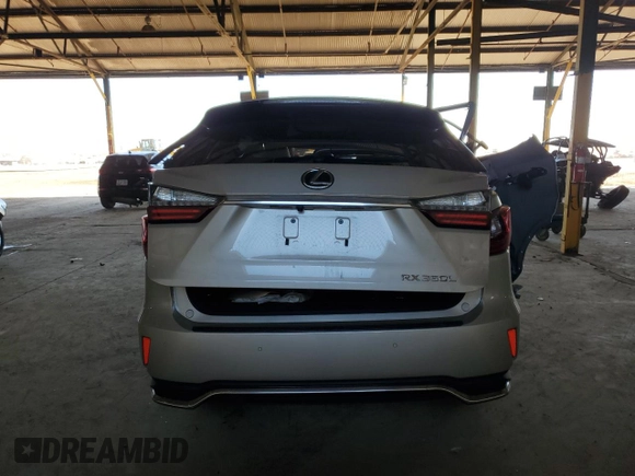 2018 Lexus RX with VIN JTJGZKCA9J2002823, listed as a Copart auction lot 44383845 with 0 mi miles and Salvage Title. Bid and sale history available at carsss.com. Image 6.