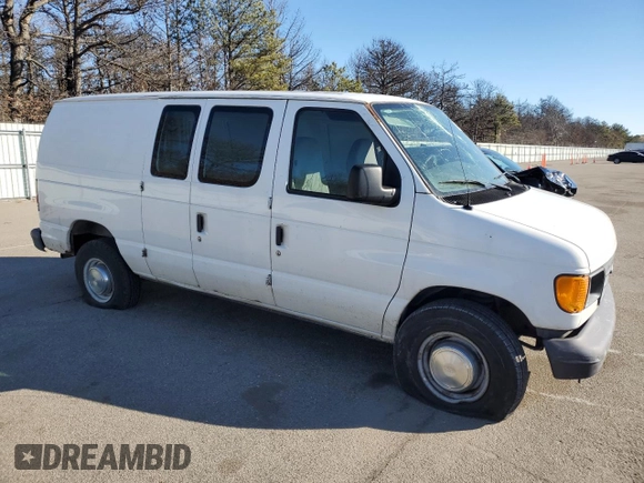 2006 Ford Econoline Cargo with VIN 1FTNE24W56DA55305, listed as a Copart auction lot 47079195 with 165,539 mi miles and Salvage title. Bid and sale history available at DreamBid. Image 4.